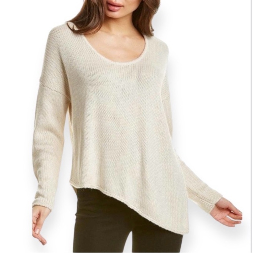 Helmut Lang Asymmetrical Scoop Neck Sweater